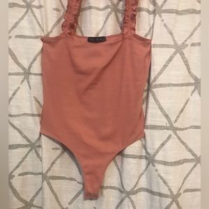 Ella Blue ruffle straps boddy suit